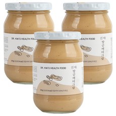 김재식헬스푸드 땅콩크림 잼, 350g, 3개