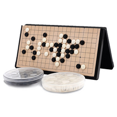 HiToday 便攜式可折疊磁性五子棋圍棋盤組 L, 混色, 1套