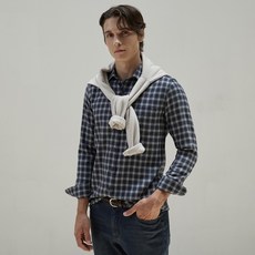 INDIAN 男士中格紋襯衫 MIUNL5W9261