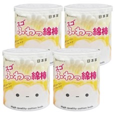 SANYO 山洋 超柔軟清潔棉花棒 Set, 日本原裝進口, 特殊超柔雙頭棉花棒, 110支, 4罐