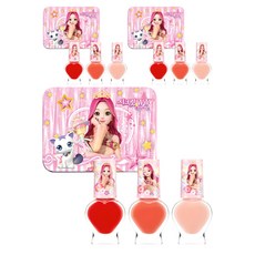 Little Bling 珠珠的秘密之星星女神兒童指甲油 3件組, 櫻桃粉色+橘粉色+甜粉色, 3組