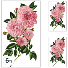 PARTY COSTUME 長袖花朵紋身貼紙, YMX271, 6個