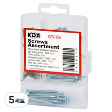 케이디와이 나사못 세트 KZY-06, 5세트