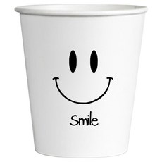 SeoYeon 微笑印花紙杯 180ml, 1000個裝, 1組