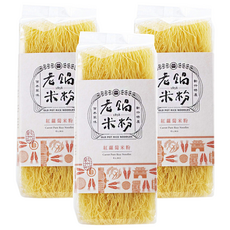 老鍋米粉 純米紅蘿蔔米粉, 無麩質，無人工香料，無人工色素，無人工甜味劑, 200g, 3包
