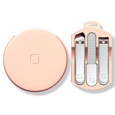 피피홈리빙 마카롱 포켓 손톱깍이 케어 세트, 1세트, 핑크