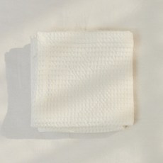 ROTOTO bebe 華夫壓紋被 象牙白, 單色