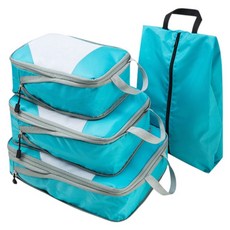 旅行壓縮袋四件組 天青藍 339g, 1個, 1組