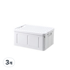 에버하우스 모던 다용도 대용량 폴딩박스, 화이트, 3개