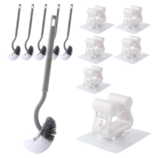 모나코올리브 매직클린 에스커브 변기솔 2p + 이지걸이 2p 세트, 그레이(변기솔), 3세트