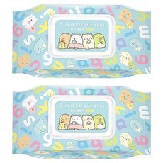 Sumikkogurashi 角落生物 純水柔濕巾 有蓋, 40g, 80張, 2包