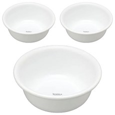 inomata bianca 臉盆3入組, 1組, 白色