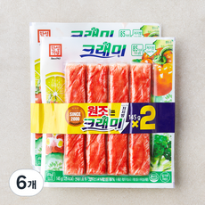 한성기업 크래미 맛살, 145g, 6개