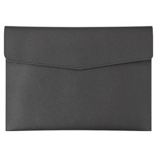 마르벨라 A4 고급 가죽 서류 보관 케이스, 블랙, 1개