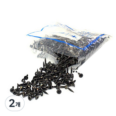 리버그린 석고피스 나팔 검정 6 x 19 mm 1000p, 2개