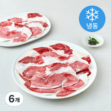 미국산 차돌양지 샤브샤브용 (냉동), 6개, 1kg