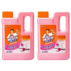 Mr Muscle 威猛先生 地板清潔劑 清潔芳香升級 溫和近皮膚pH值, 2L, 2桶