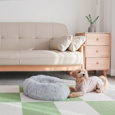 딩동펫 애견 미끄럼방지 매트, 아이보리, 10개