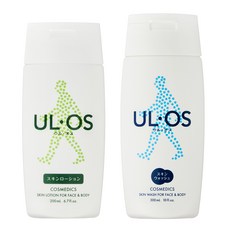 UL OS 基本2件組 T字臉油性混合性, 護膚乳200ml+臉部身體清潔乳300ml, 1套