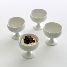 니코트 플리츠 요거트 막걸리잔, 화이트, 4개