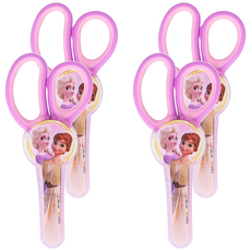 Sun-Star 兒童專用剪刀 刀片不易沾黏 附專用保護殼, 冰雪奇緣, 4個