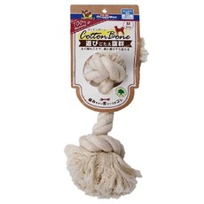 DoggyMan 多格漫 自然素材棉質潔牙拉索玩具 犬用, 1個, 白色