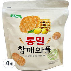 全麥芝麻奶油華夫餅, 4個, 200g