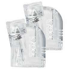 KUTSUWA STAD 5段式K'ZOOL鉛筆削 日本製造, 透明色, 2個