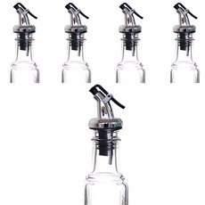 실리콘 푸어러 병마개 j형, 유광실버, 5개