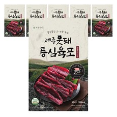 제철진미 제주 웃돼 등심육포, 40g, 6개
