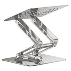 RTAKO 銳塔克 3層360度三維聯動旋轉筆電支架 RS-CP84S, 銀色, 1個