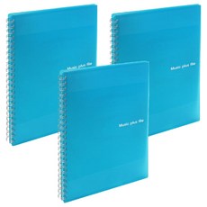 드림산업 뮤직플러스 악보 파일 30매 ver2, 파랑, 3개