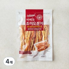 해맑은푸드 바베큐 조미오징어, 4개, 200g