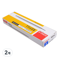 동아 U 노크 중성 리필심 0.5mm, 청색, 24개