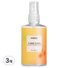 KUNDAL 昆黛爾 純淨保濕身體噴霧 依蘭香, 128ml, 3瓶