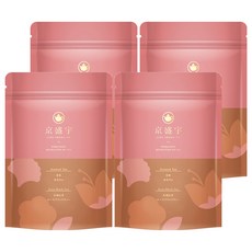 京盛宇 花茶系列 玫瑰紅茶袋茶, 10包x4袋, 斯里蘭卡紅茶, 天然玫瑰, 三角茶包, 10包, 4袋, 2.5g