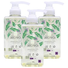 Ato&O2 3倍高濃縮奶瓶廚房洗潔劑 迷迭香味, 480g, 3個