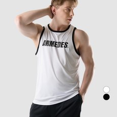 ARMEDES 男款肌肉合身撞色健身背心 AR-114