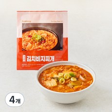프레시지 The Easy 김치 비지찌개, 350g, 4개