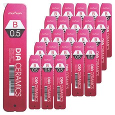 문화연필 다이아 세라믹 샤프심 B, 0.5mm, 24개