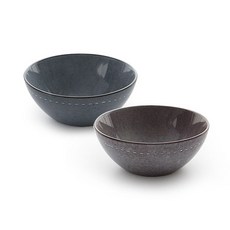 PRELUDE 卡布里大碗 2件組, 1套, 翡翠藍, 酒紅色