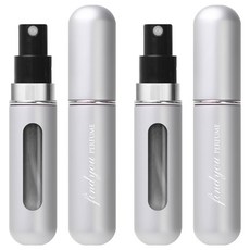 파인듀 향수 공병 5ml, 실버 무광, 2개