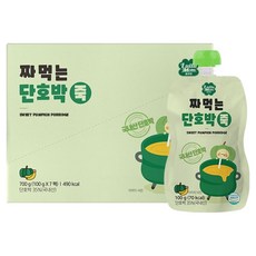 룰루맘 짜먹는 단호박죽 7p, 단호박맛, 1개, 100g