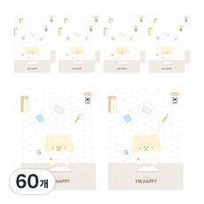 펜피아 1000 초등 그림일기 양면 제본노트, A브라운, 60개