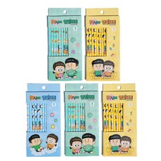 圖案印花鉛筆 8入, 隨機出貨, 5盒