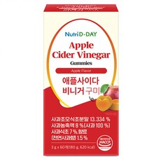 Nutri D-DAY 蘋果醋軟糖 60入, 180g, 1個