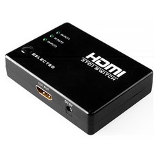 Alanview HDMI 三進一出切換器 FHD 1080P 附遙控器 DK303, 1組