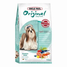UNCLE PAUL 保羅叔叔 室內/長毛犬用 田園生機低敏成犬飼料, 魚膠原蛋白 + 鮮雞蛋, 10kg, 1袋