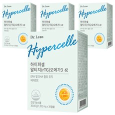 Dr.Lean Hypercelle rTG Omega-3 α維他命E膠囊, 30顆, 4盒