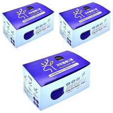 淨新科技 醫療口罩 成人 17.5 x 9.5cm 175g, 黑色, 50片, 3盒